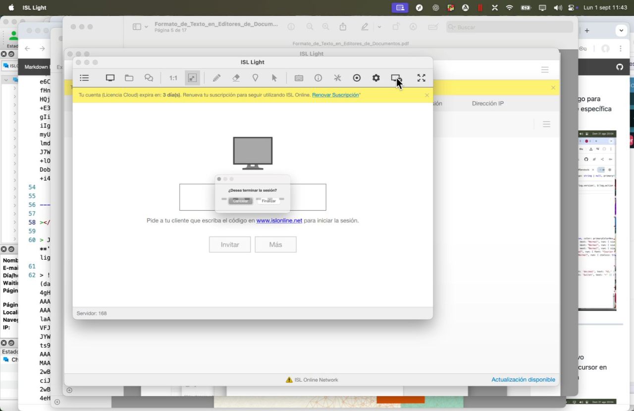 Captura para el paso: Crear nueva sesión