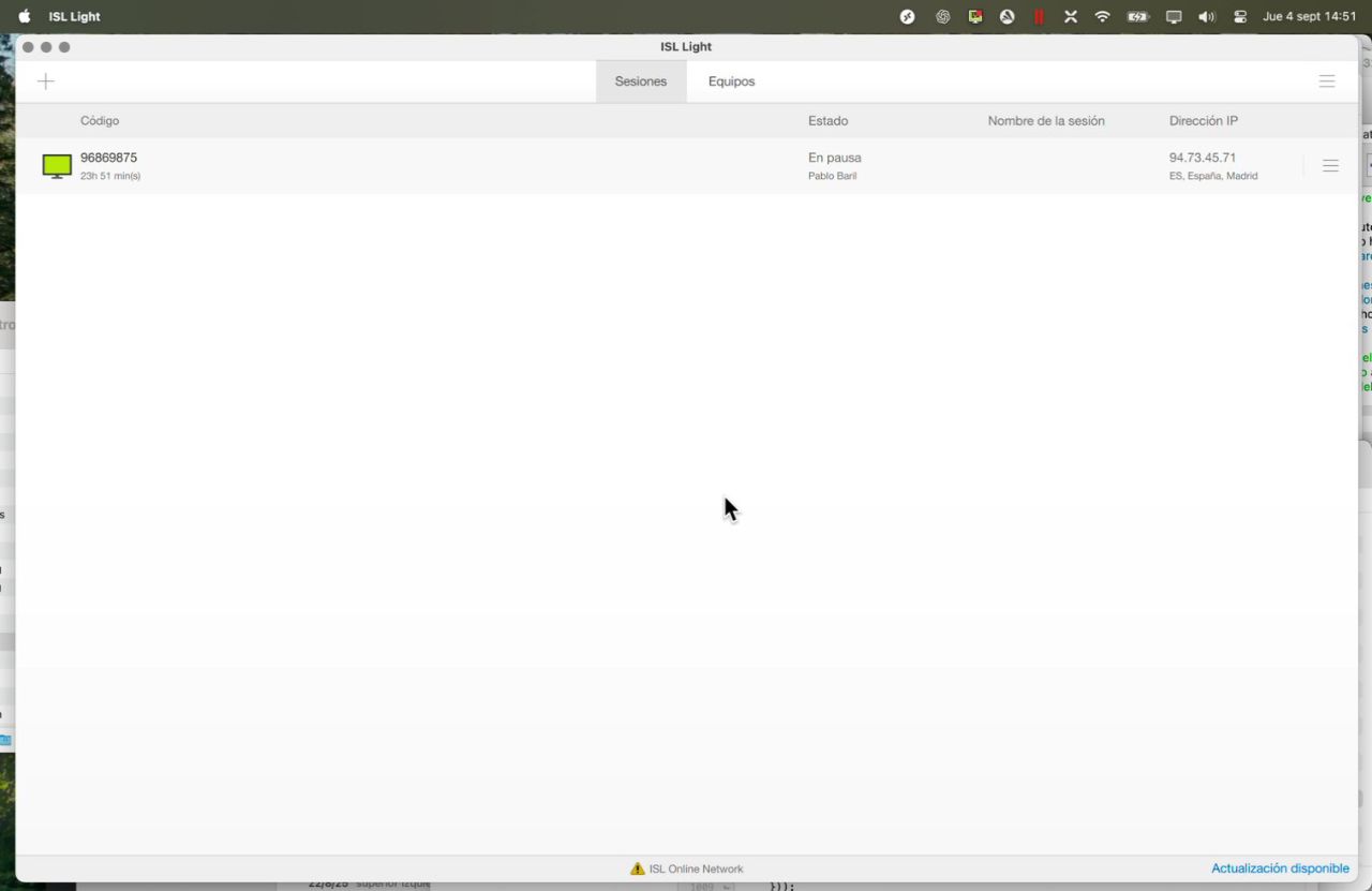 Captura para el paso: Cerrar el menú de opciones