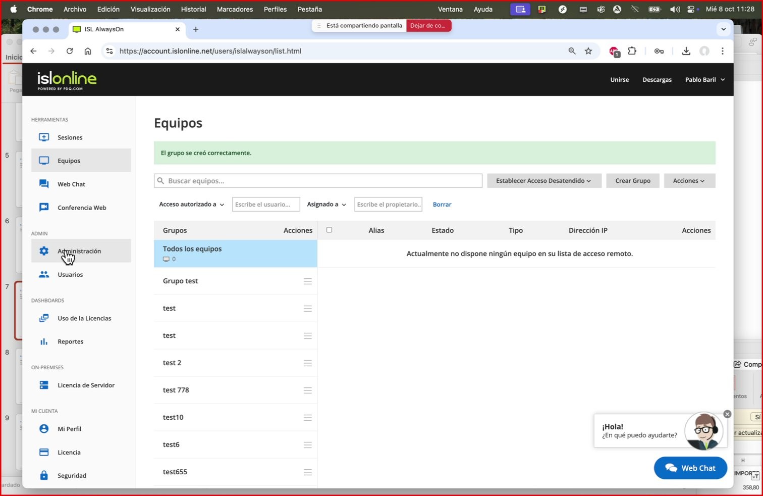 Captura para el paso: Seleccionar Administración
