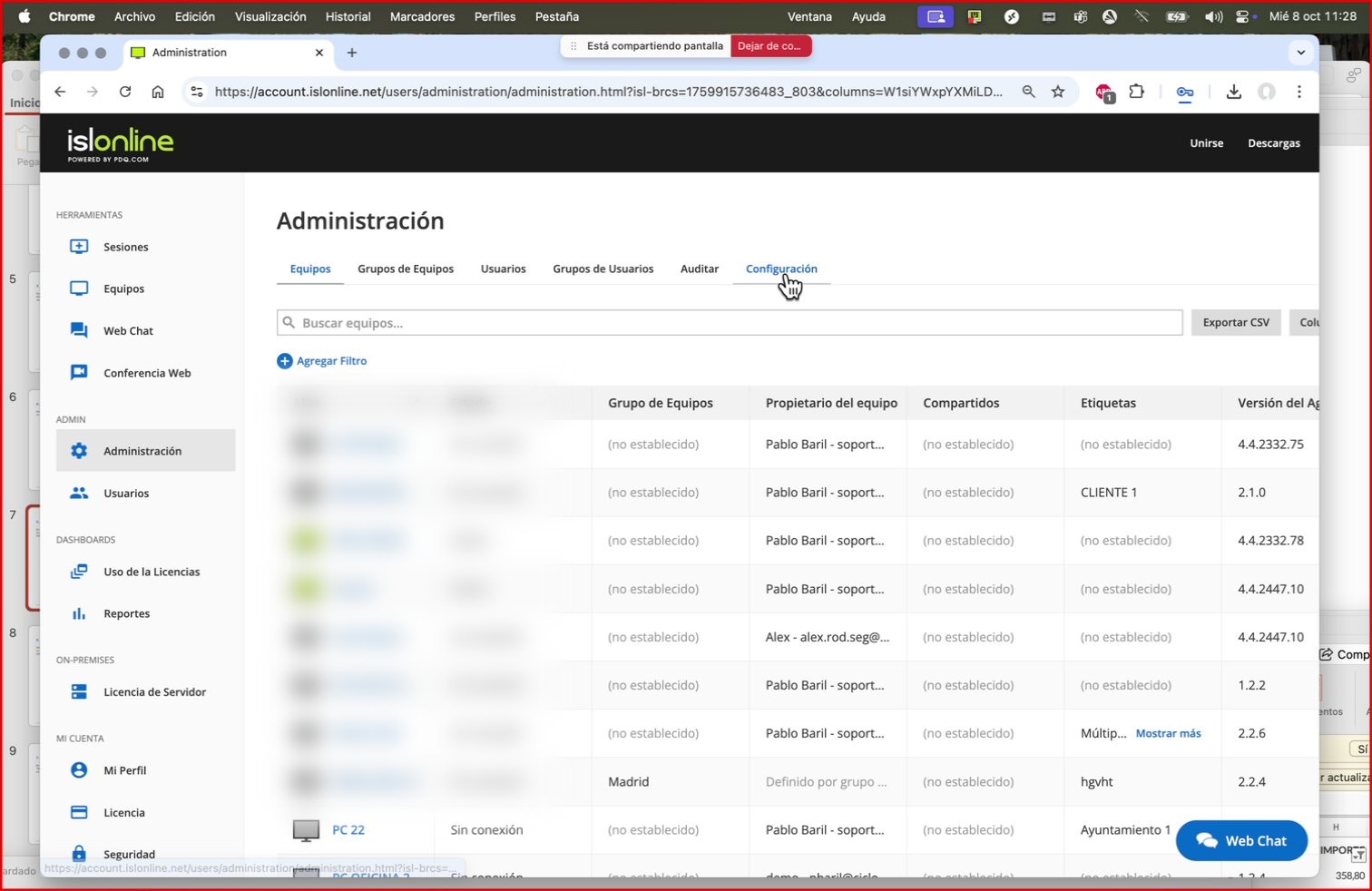 Captura para el paso: Ir a la Pestaña Configuración